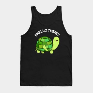 Shello There Cute Tortoise Greeting Pun Tank Top